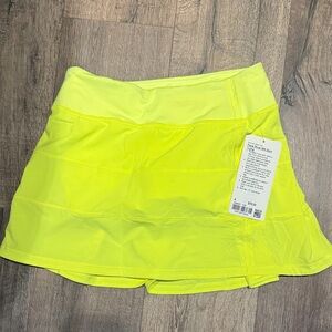 lululemon athletica Neon Yellow Midi Skirt